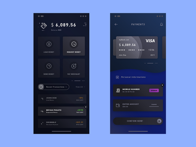 支付应用界面设计(Payments App UI Design)