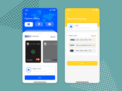 2 移动应用程序的付款设置选项(2 Payment Settings options for mobile app)