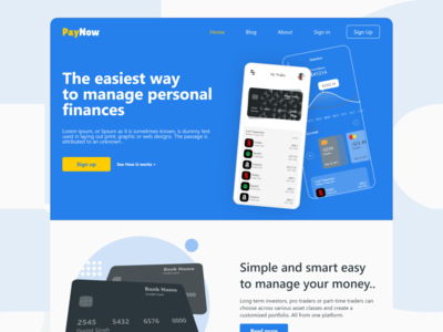 PayNow - 支付网页登陆页面设计(PayNow - Payment Web Landing Page Design)