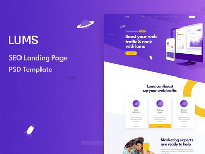 Lums - SEO登陆页面(Lums - SEO Landing Page)