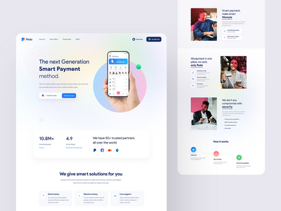 Pedo-支付移动应用登陆(Pedo - Payment Mobile App Landing)
