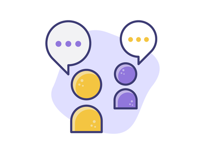 人物对话图标 |图标设计(People Conversation Icon | Icon Design)