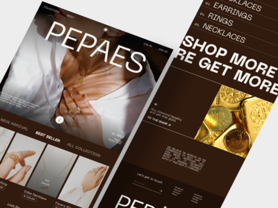 Pepaes - 珠宝登陆页面(Pepaes - Jewerly Landing Page)