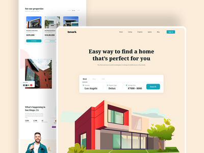 完美的主页查找器登陆页面(Perfect Home Finder Landing Page)