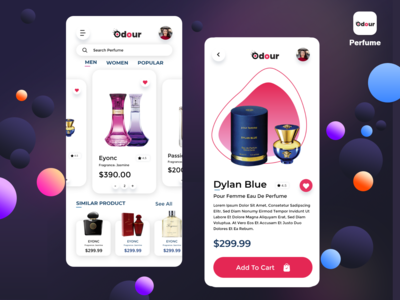 香水在线商店 iOS UIKIT - 电子商务应用(Perfume Online Store iOS UIKIT - ECommerce App)
