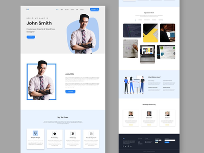 个人投资组合登陆页面(Personal Portfolio Landing Page)