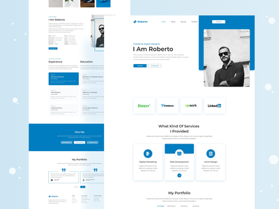 个人投资组合登陆页面(Personal Portfolio Landing Page)