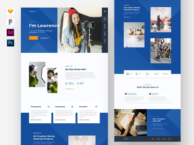 个人作品集网站模板(Personal Portfolio Website Template)