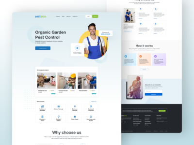 害虫控制登陆页面(Pest Control Landing Page)