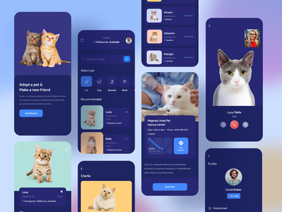 宠物收养移动应用程序设计(Pet Adoption Mobile Application Design)