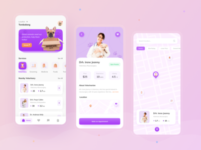 宠物护理 - 移动设计(Pet Care - Mobile Design)