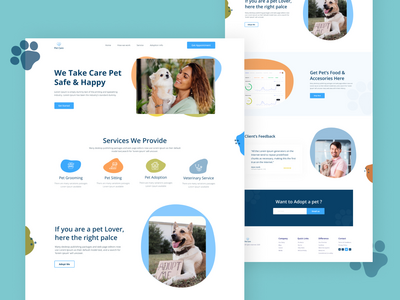 动物护理登陆页面(Animal Care Landing Page)