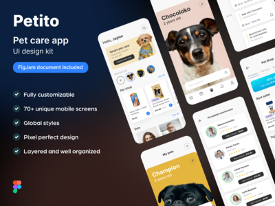 Petito 宠物护理应用程序(Petito Pet Care App)