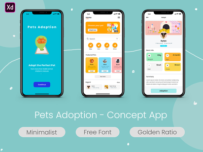宠物收养 - 概念应用程序(Pets Adoption - Concept App)