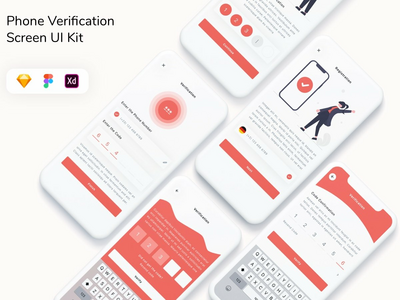 电话验证屏幕 UI 套件(Phone Verification Screen UI Kit)