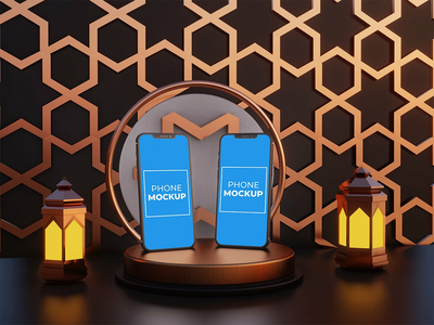 斋月 iPhone 模型(Ramadan iPhone Mockup)