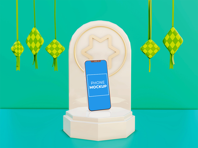 斋月 iPhone 样机优雅(Ramadan iPhone Mockup Elegant)