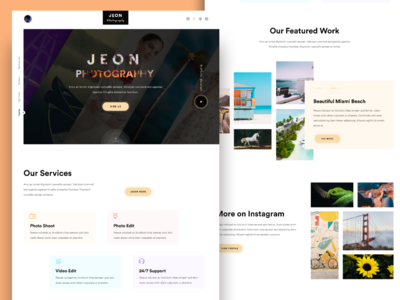 JEON - 摄影网站(JEON - Photography Website)