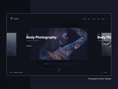 摄影作品集登陆页面模板(Photography Portfolio Landing Page Template)