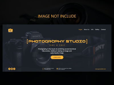 摄影工作室登陆页面模板概念(Photography Workshop Landing Page Template Concept)