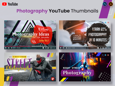 摄影 YouTube 缩略图(Photography YouTube Thumbnails)