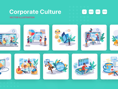 M166_企业文化插图(M166_Corporate Culture Illustrations)