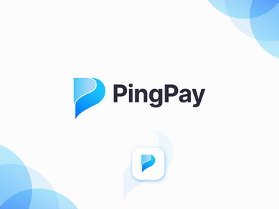 PingPay现代P字母标志设计(PingPay modern P letter logo design)