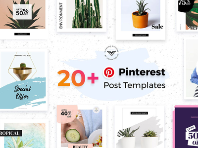Pinterest 社交媒体模板(Pinterest Social Media Templates)