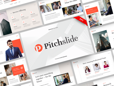 Pitchslide - 商业Pitch Deck PowerPoint模板(Pitchslide - Business Pitch Deck PowerPoint Template)