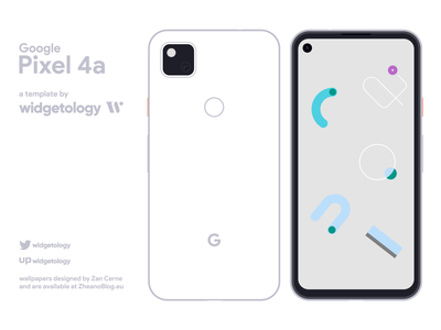 Google Pixel 4a — 矢量移动设备框架(Google Pixel 4a—Vector Mobile Device Frame)