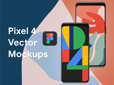 像素 4 矢量模型(Pixel 4 Vector Mockups)