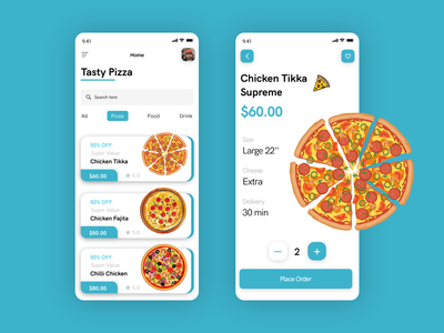 比萨配送应用程序 - 食品配送应用程序(Pizza Delivery app - Food Delivery App)
