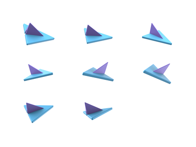 平面 3D 图标(Plane 3D icon)