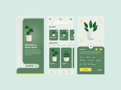 植物应用界面设计(Plant App Ui Design)