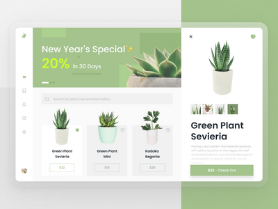 植物在线商店仪表板(Plant Online Shop Dashboard)
