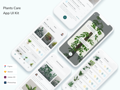 植物护理应用程序 UI 套件(Plants Care App UI Kit)