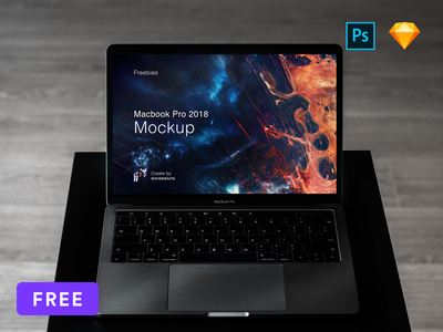 [免费] Mockup Macbook Pro 2018 Sketch 和 PSD([Free] Mockup Macbook Pro 2018 Sketch and PSD)