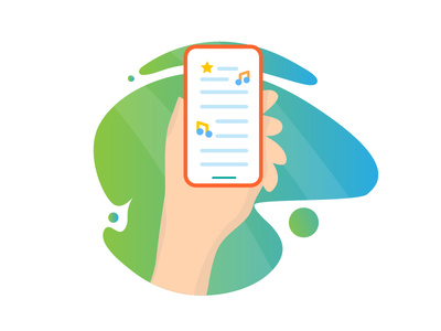 在手机上播放音乐(Playing music on phone)