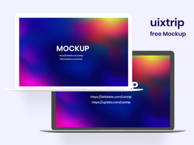 Macbook 样机（黑白）(Macbook Mockup (Black & White))