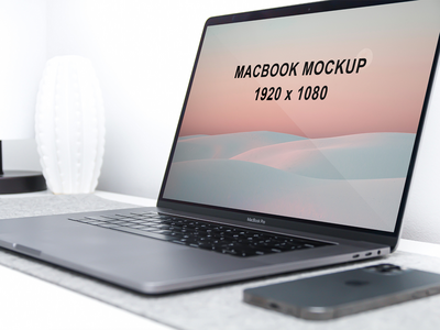 Macbook 样机 1(Macbook Mockup 1)