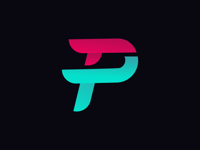 P 字母抽象徽标模板(P Letter Abstract Logo Template)