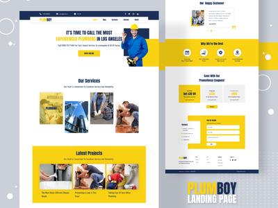 水管工网站用户界面(Plumber Website UI)
