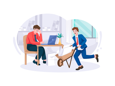 在办公室过度劳累。(Overworked in the office.)