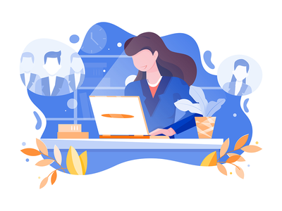 人力资源插图概念(Human Resources Illustration concept)