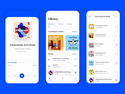 播客用户界面(Pod Cast UI)