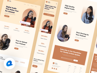 播客登陆页面(Podcast Landing Page)