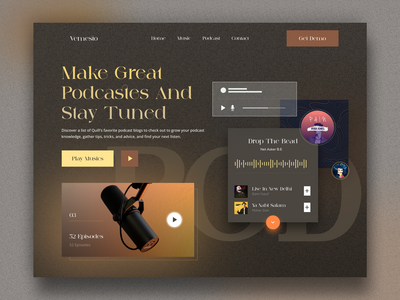 播客网站设计探索(Podcast Website Design Exploration)