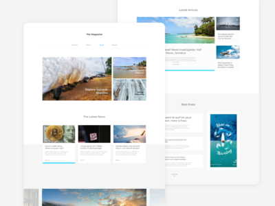 通讯杂志登陆页面(Newsletter Magazine Landing Page)
