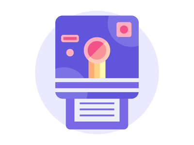 宝丽来相机图标(Polaroid Camera Icon)