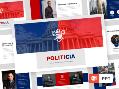 政治 - 政治和选举演示模板(Politicia - Political and Election Presentation Template)